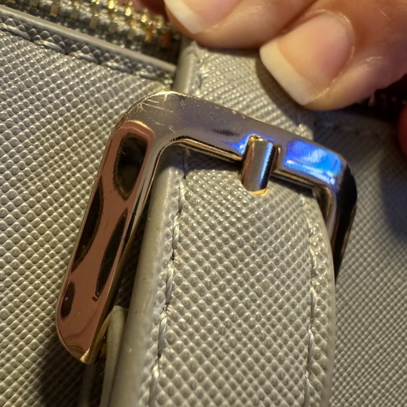 grey faux leather laptop purse/bag - Picture 14 of 15